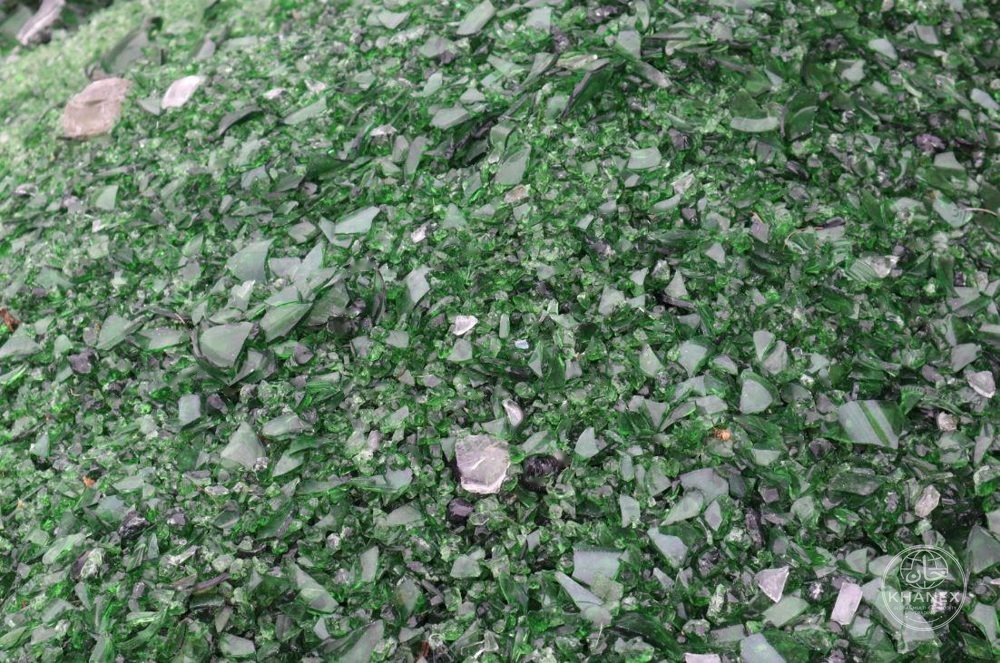 Green glass cullet
