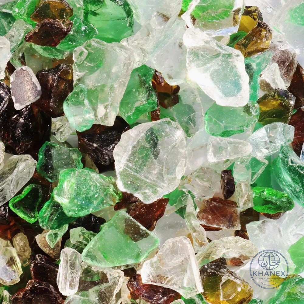 Mixed color glass cullet