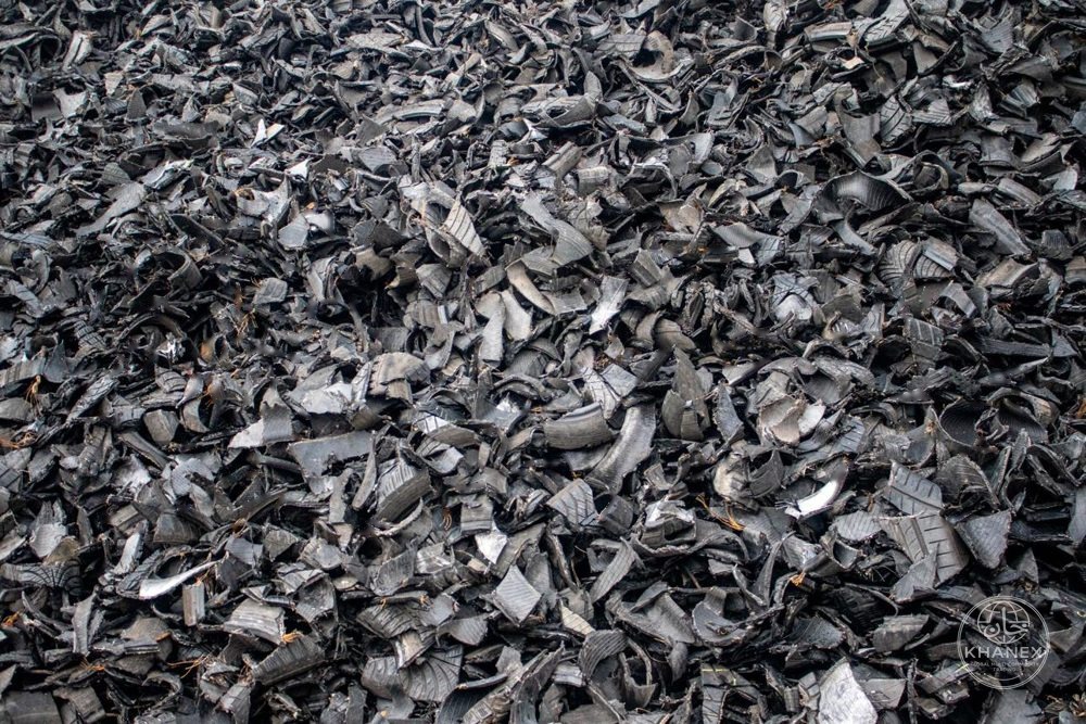 Shredded tire scrap TDF/TDA